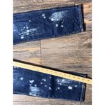 Big star  Nova Denim Hydra Bleach Splatter Jeans SZ 27 Dark Wash Skinny Cigarette Photo 8