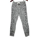 Current/Elliott Current Elliott The Stiletto Skinny Jeans Warped Species Animal Print Sz 24 NWT Photo 5