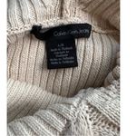 Calvin Klein  Jeans Cowl Neck Cable Stitched Flare Sweater. SZ. L Photo 5