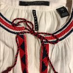 Scotch & Soda Maison Scotch Balloon Sleeve Embroidered Cotton Gauze Boho top S NWT Photo 3