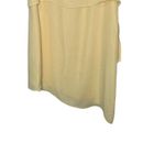 White House | Black Market WHBM Women's Top Tank Lined Tiered Tunic Asymmetrical Sleeveless Yellow Small Photo 8