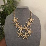 Natatasha Gold starfish chunky layered necklace & two (2) hair clips set Photo 1