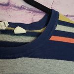 Anthropologie  MOTH LUCA KNIT WOOL BLEND NAVY STRIPED LONG SLEEVE DRESS MEDIUM Photo 5