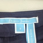 Draper James  Women’s Navy Blue Scalloped Hem Shorts Size 2 NEW Photo 2