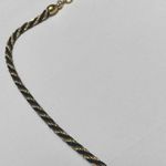 Trifari Women’s Signed  Gold Tone / Black Woven Rope Necklace / Bracelet Set Photo 4