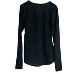 Athleta | women’s black long sleeve gym workout running top small finger holes Photo 2