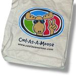 Cool as a Moose Portland Maine Canvas Tote Bag Shopping Grocery Reusable Peace Photo 3