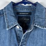 Lucky Brand  Denim Button Down Shirt True Indigo Boyfriend Size XS GUC #2717 Photo 3