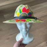 Artisanal Mexican Sombreros Hand Painted Fedora Floral Sombrero Panama Bohemian Photo 7