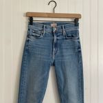 MOTHER The Mid Rise Dazzler Ankle Fray in Riding the Cliffside Jeans Size 24 Blue Photo 5