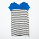 Joie  Momsen Short‎ Sleeve Striped Silk Shift Dress Womens Size XS Photo 3