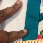 Vintage 90’s Brel Originals Floral Dress Womens Size 12 Teal Pink Union Made White Photo 9