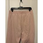 Pact Courtside Fleece Split Ankle Wide Leg Sweatpants Blush Posey Women's M NWT Pink Size M Photo 5