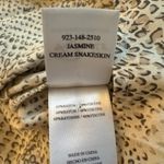 Rails  Jasmine Smocked Waist Mini Dress Cream Snakeskin Print‎ Size Medium Photo 6