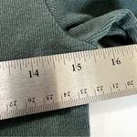 Open Edit  Green Henley Bodysuit | Size Large | Long Sleeve Organic Cotton Blend Photo 10