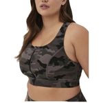 Torrid  NWT Happy Camper Zip Front Strappy Sports Bra Size 4X Photo 1