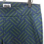 Mud Pie  Navy Green Printed Leggings Large Photo 2