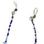 VTG Handmade Blue Beaded Eyeglass Holder Reading Glasses Jewelry New 28 in L Photo 10