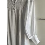 Le Voys Size xs Vintage White Long CHiffon Robe Peignoir Lingerie Nightgown Photo 1