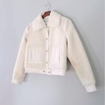 Urban Outfitters ★ UO Renewal Remnants Teddy Trucker Jacket - White ★ Photo 12