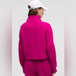 Lululemon NWT Scuba Oversized Funnel Neck Half Zip Ripened Raspberry Gold M L Photo 1