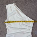 Elliatt ‎ Xara One Shoulder Crepe Asymmetrical Dress White S Photo 6