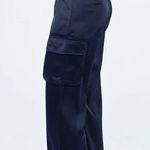 Princess Polly NWT Gimore Navy Cargo Pants Size 6 Photo 1