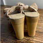 Koko + Palenki Jana Heel in Champagne Satin NWOT size 8.5 Gold Photo 4