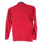 Mizuno Womens Top Mock Neck Long Sleeve Work Out Logo Red S Photo 1