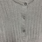 Wet Seal *flawed* Silver Ribbed Cardigan l Sweater Juniors Size Large Photo 8