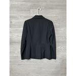 Antonio Melani Blazer Womens 2 Navy Pinstripe One Button‎ Closure Lined Career Blue Photo 2