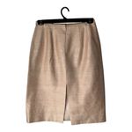 Pilar Rossi Skirt Women 12 Pink Peach Silk Straight Pencil‎ Knee Length Career Photo 1