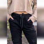 Judy Blue  Plus Women’s High Waist Jogger Jeans Cuffed Hem Size 18W Black JB88700 Photo 1