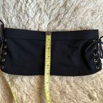 l*space L* Black Bandeau. Ribbed Lace up Bikini Top Size XS. NWOT ♡ Photo 11