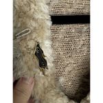 Pristine Paula Lishman M Rose Beige Sheared Beaver Cotton Knit Jacket Tan Size M Photo 12