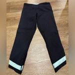 Lululemon  Crop Leggings - Fresh Teal Mesh Accents Photo 1