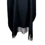 Handmade Poncho Cape One Size Red Black Fringe Tribal Cosplay Hallowen Costume Black Photo 3