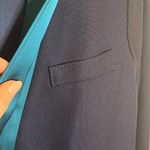 Smythe Les Vestes Navy & Teal Crop Blazer Blue Size 4 Photo 8