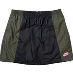 Nike  Sportswear Icon Clash Athleisure Woven Mini Skirt Green/Black Medium NWOT Photo 2