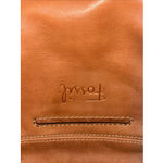 Fossil Long Live Vintage Camel Brown Leather Carryall Crossbody Handbag Satchel Photo 5