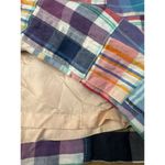 Brooks Brothers 346 Womens Madras Patchwork Skirt 6 Cotton Multicolor Preppy Photo 3