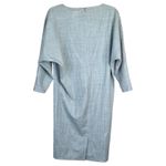 Max Mara  Wool Dress Gray Minimalist Half Sleeve Lightweight Shift Size 6 Photo 1