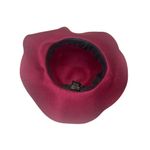 ✨Lovful Women 100% Wool Wide Brim Cloche Fedora Floppy hat Cap✨ Red Photo 3