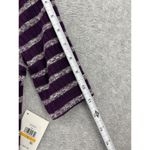 Kensie  Women's T Shirt Dress Short Sleeve Striped Purple Marled Lined Small Photo 5
