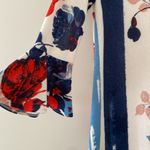 Maeve Anthropologie  Anthousai Floral Knit Sweater Dress Bell Sleeves Size XS Photo 2