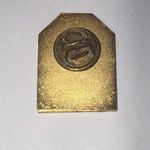 Vintage Gold Tone and Blue Hospital Volunteer 4500 Hours Service Pin Photo 3