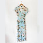 Forever 21 , Floral Blue Dress Cut Out Back , Size Small Photo 1