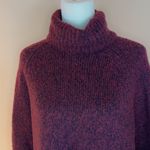 Michael Kors  Oversized, Chunky-Knit Turtleneck in Burgundy Photo 2