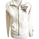 Johnny Was Los Angeles Rodeo Wild Tour 78” Zip Up Sweatshirt Size Small Western Photo 0