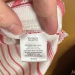 Hannah Red and White Striped Shirt Size M Photo 7